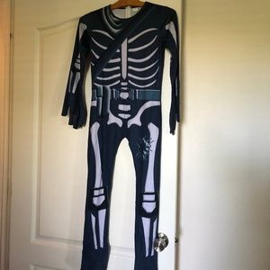 Kids Fortnite Skull Trooper Halloween Costume